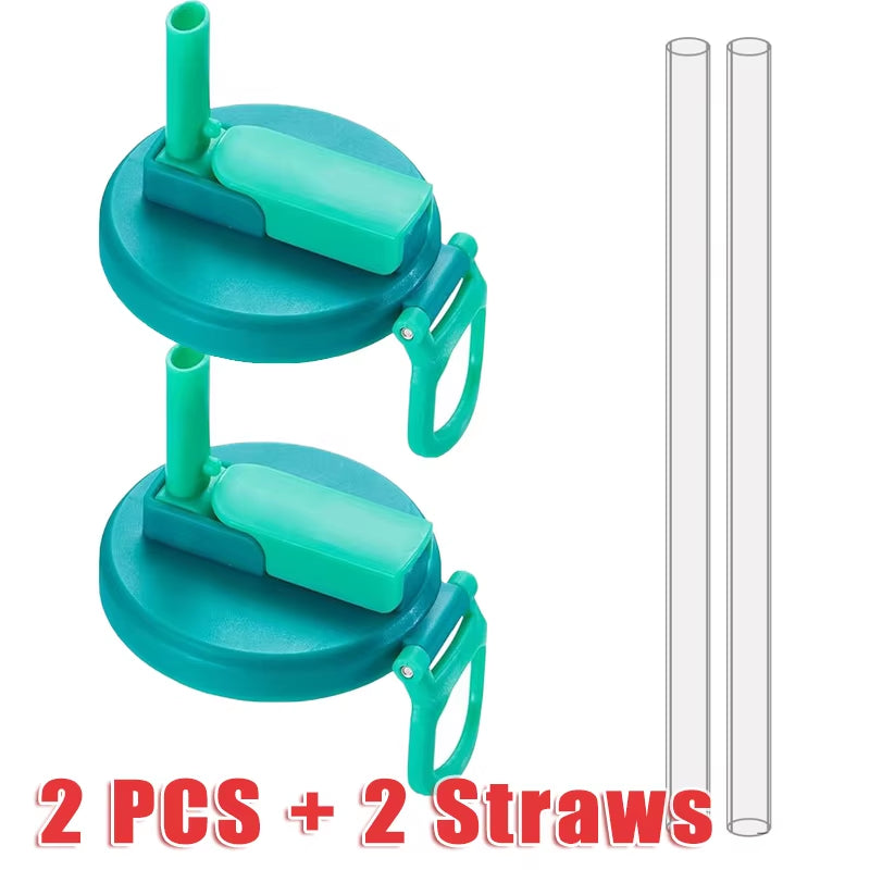 2 Color Soda Can Lids Silicone Straws Can Covers for Soda, Bpa-Free Reusable Jar Cap Accessories, Fit Canned Beverage Beer Juice