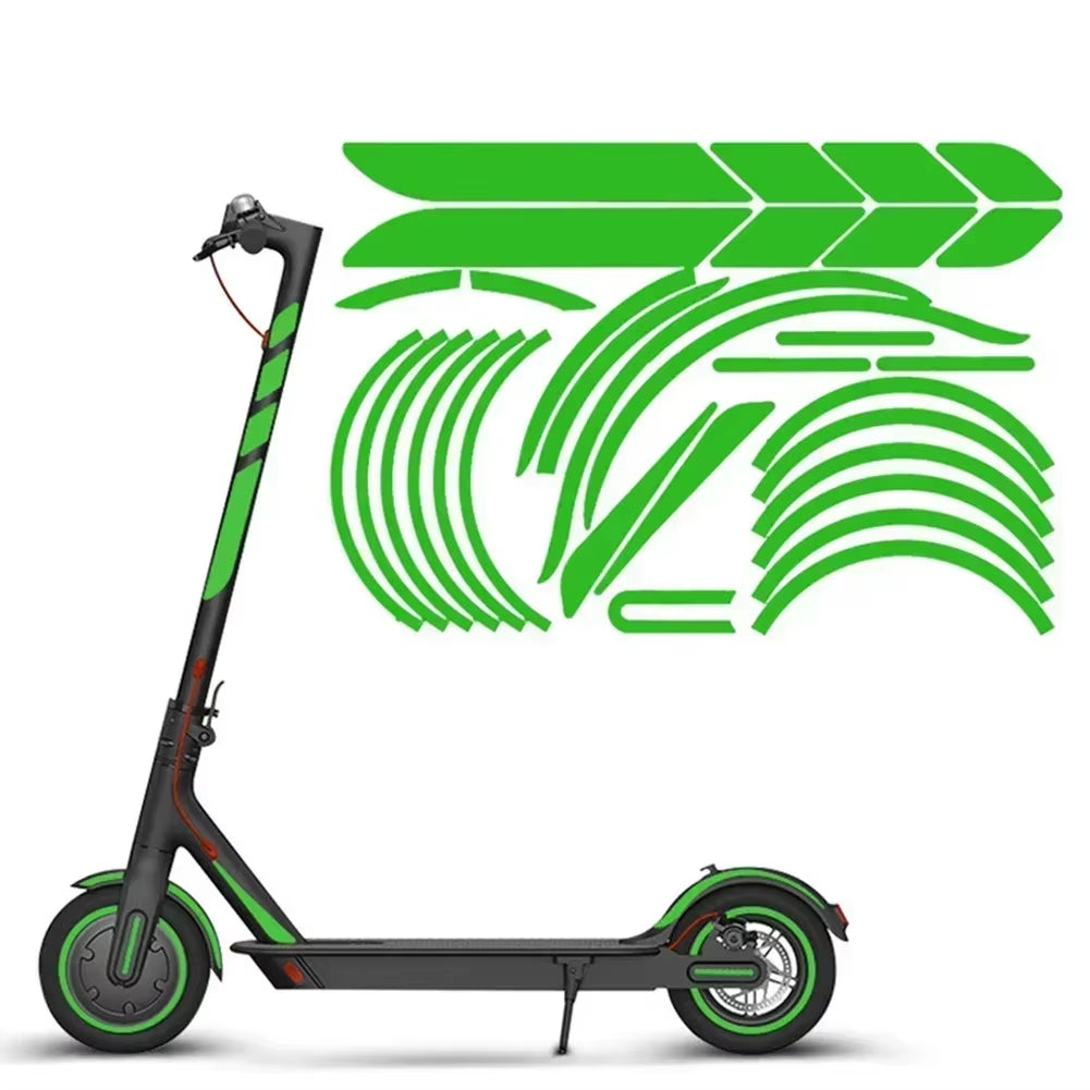 Electric Scooter Reflective Sticker for Body Reflective Stickers Reflector Electric Scooter Accessories