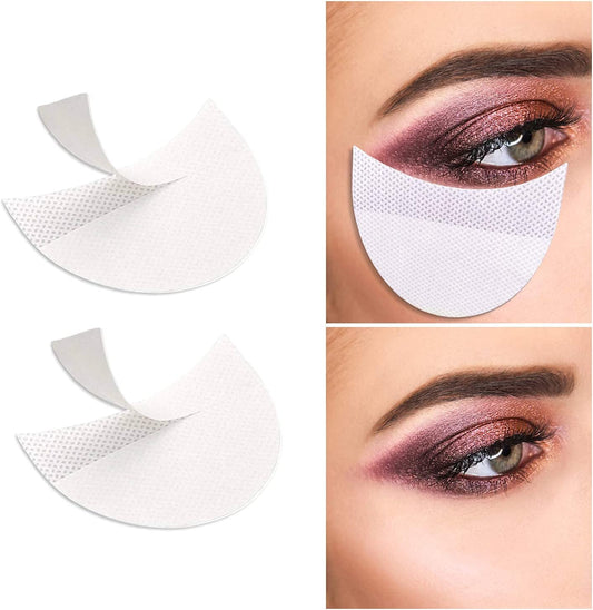 100 Pcs Professional Eyeshadow Pads Stencils Lint Free under Eye Pads Eyeshadow Patches for Eyelash Extensions/Lip Makeup