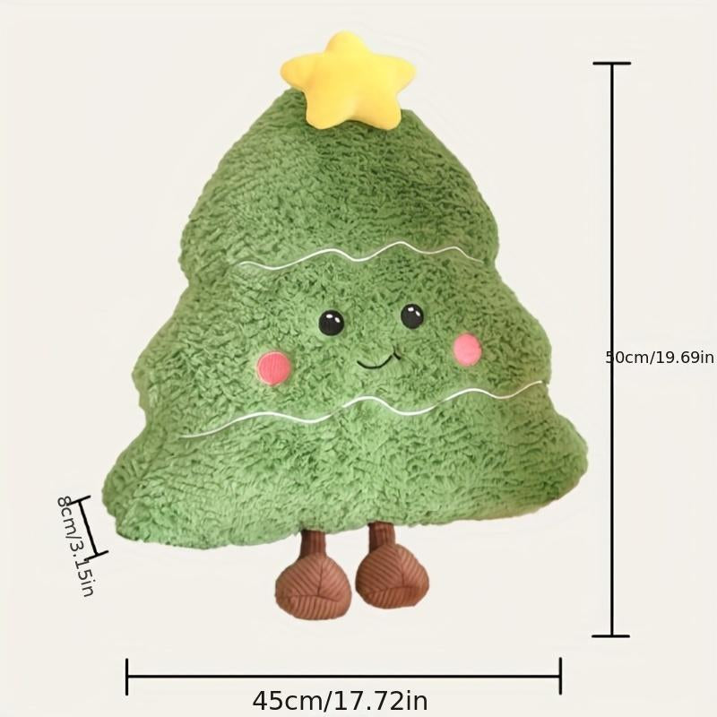 Emoin Christmas Vivid Tree Pillows Christmas Throw Pillows,Decorative Cute Pillows for Christmas Party Outdoor Home Cushion Decorations