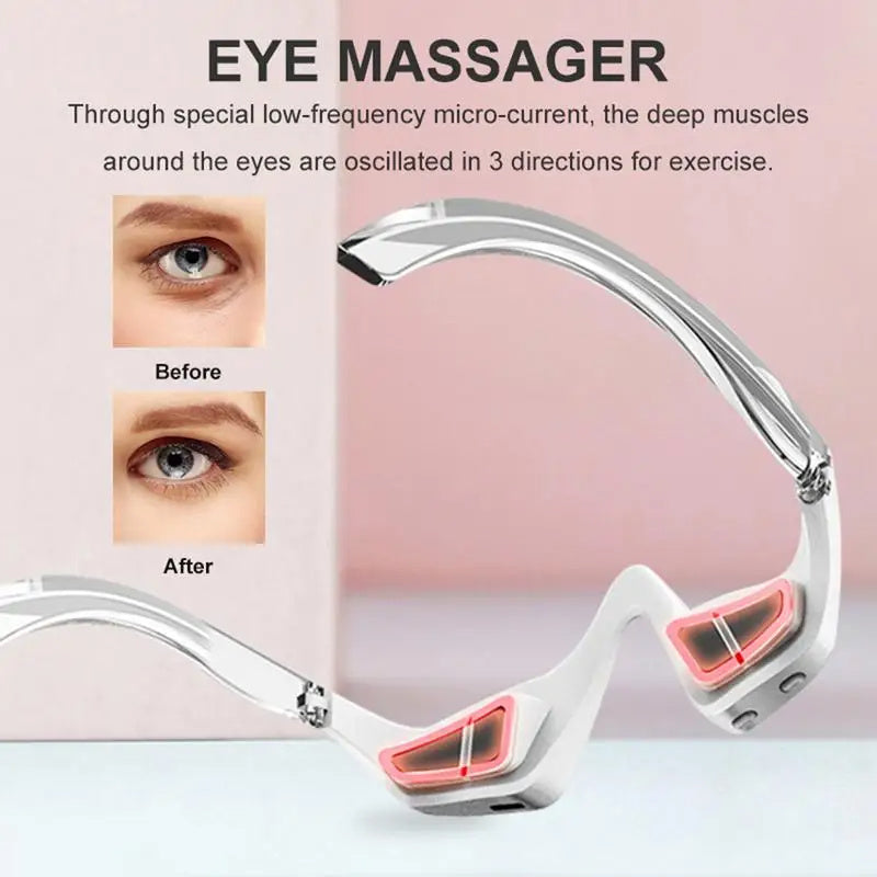 3D Eye Beauty Instrument Micro-Current Pulse Eye Relax Reduce Wrinkles and Dark Circle Remove Eye Bags Massager Beauty Tool