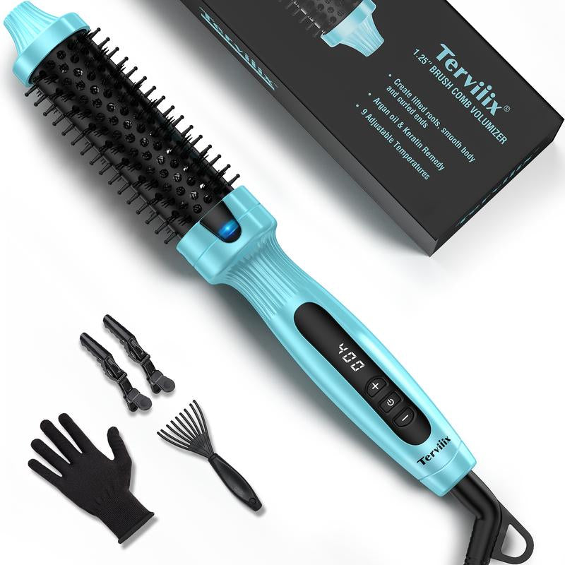 Terviiix Ionic Thermal Brush Get Voluminous Hair Styling, Adjustable Temperature, Negatives Ions