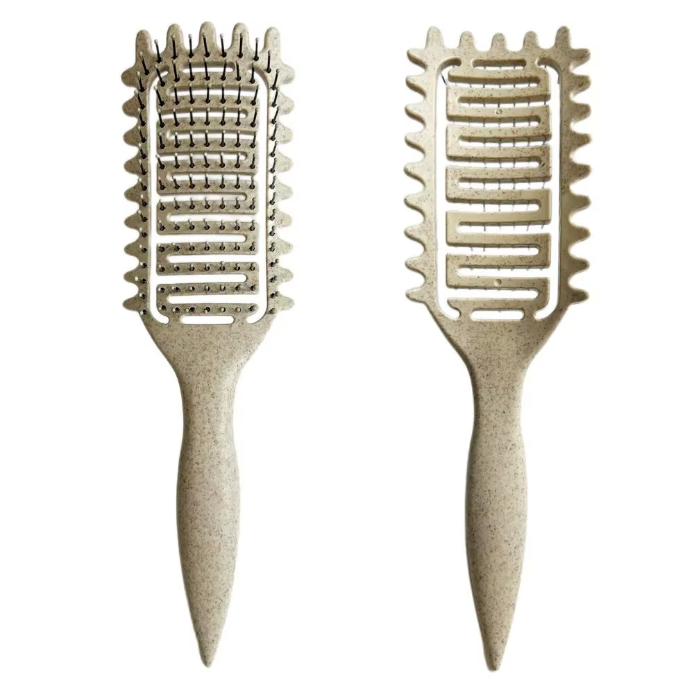 Massage Comb Brush Bristle Nylon Hair Popbrush Untangle Brush Scalp Massage Comb Hairbrush Pop Brush Hairdressing Styling Tool