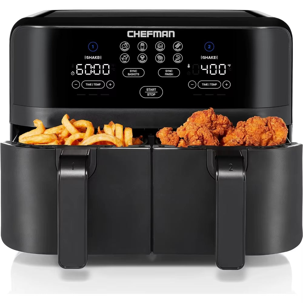 Maximize the Healthiest Meals with Double Basket Capacity Air Fryer Home-Appliance Kitchen Airfryer Airfryers Oil Fryers