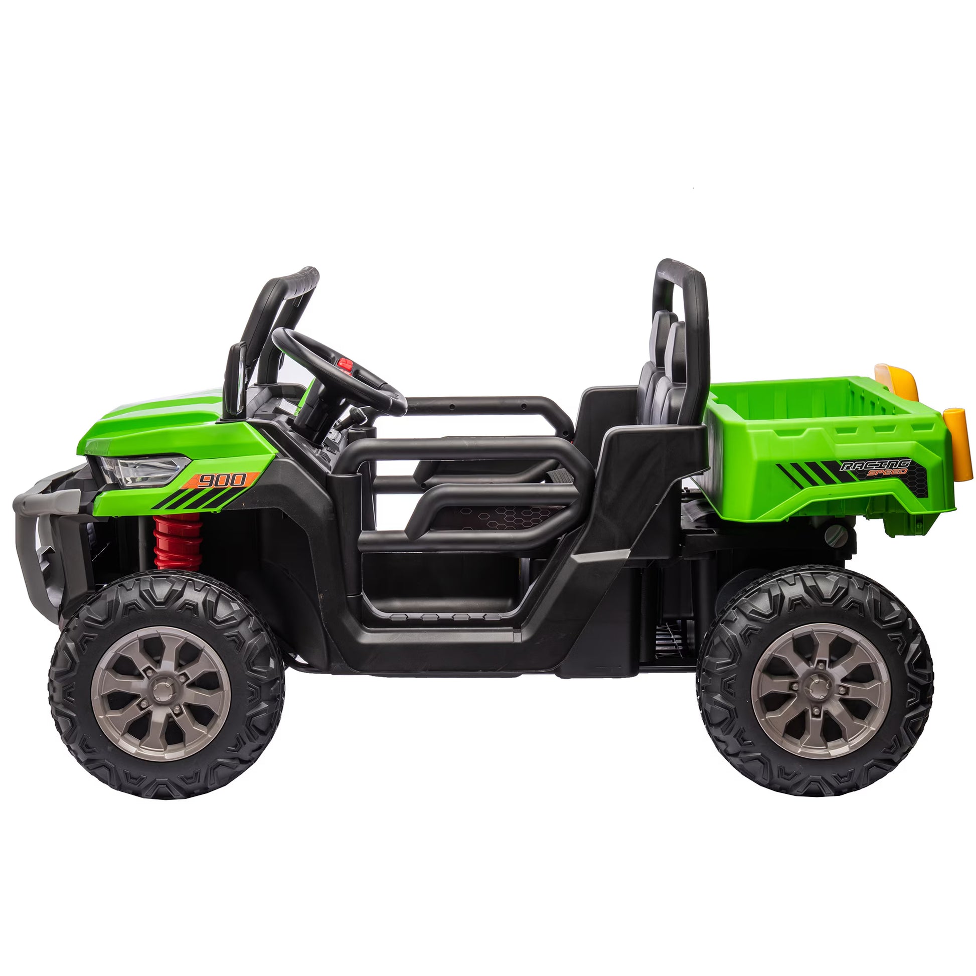 24V Ride on Truck 2 Seater Ride on UTV with 2X200W Motor Ride on Dump Truck with Dump Bed Shovel Ride on Car with Remote Control Electric Vehicle with Non Slip Tyre for Boys Girls