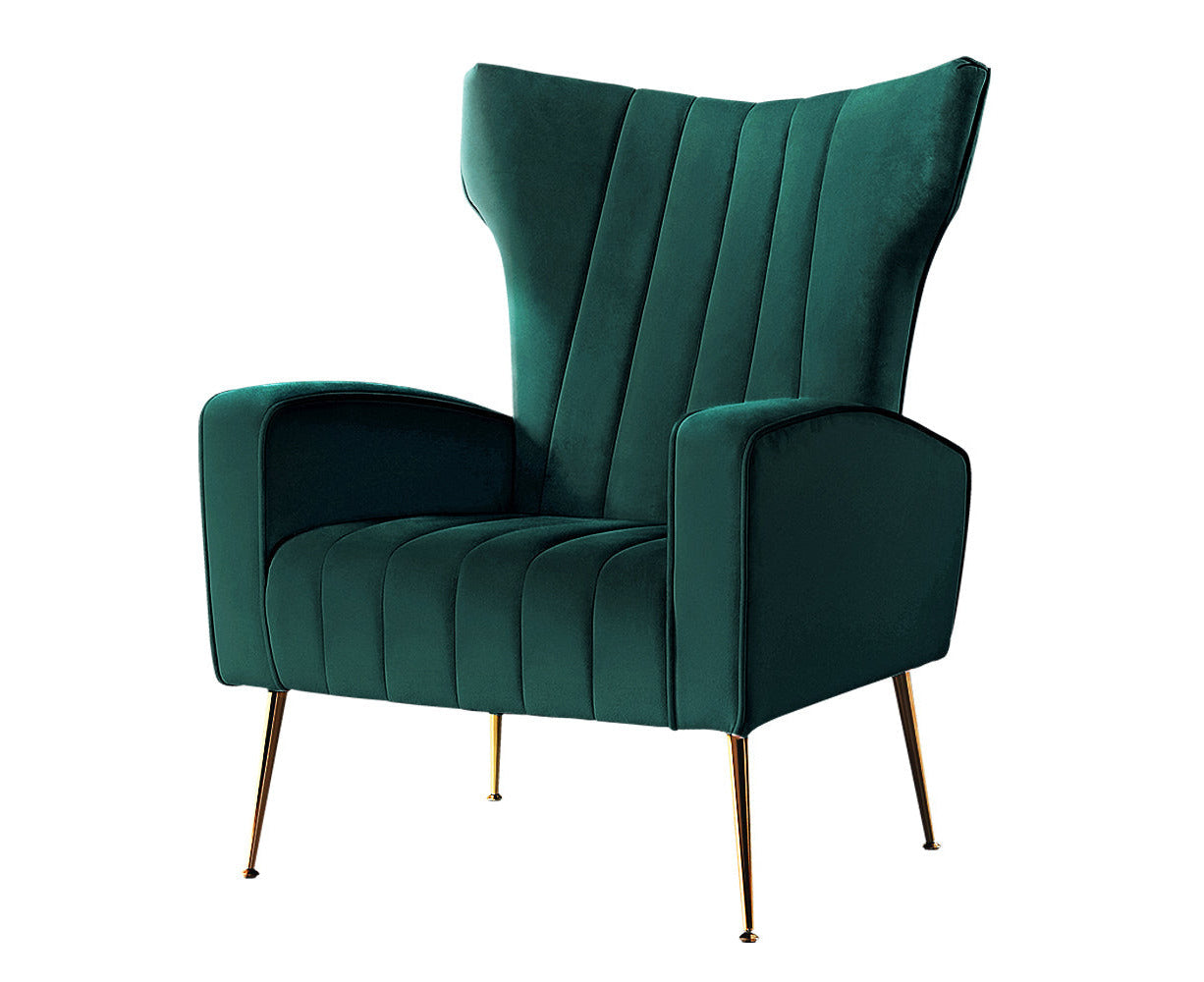 Armchair Green Velvet Kate