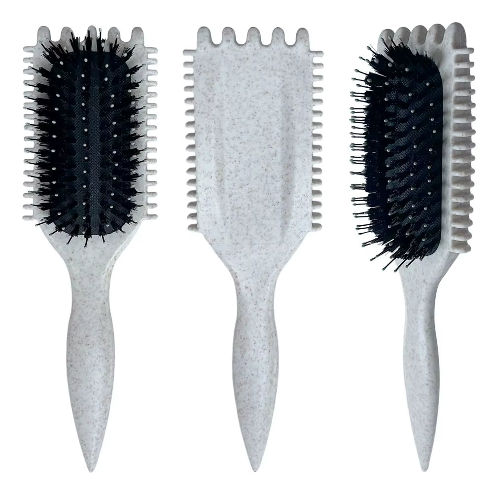 Massage Comb Brush Bristle Nylon Hair Popbrush Untangle Brush Scalp Massage Comb Hairbrush Pop Brush Hairdressing Styling Tool