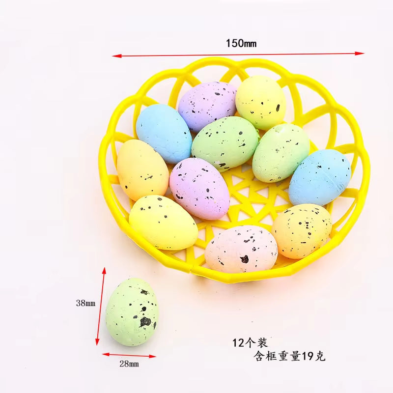 2024 Non-Woven Fabric Easter Basket Kids Color Eggs Bucket Welcome Spring Insect Butterfly Parti Bunny Easter Party Happy Easter