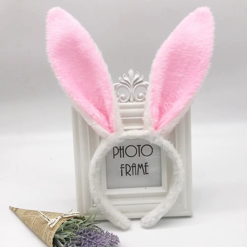 Cute Easter Adult Kids Cute Rabbit Ear Headband Happy Bunny Easter Party Decoration Supplies Easter Party Favor for Kids Gifts