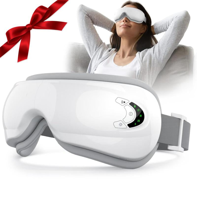 Rechargeable Electric Eye Massager, 1 Box Foldable Eye Massage Tool with 5 Modes, Portable Eye Care Instrument for Women & Men, Winter & New Year Gift