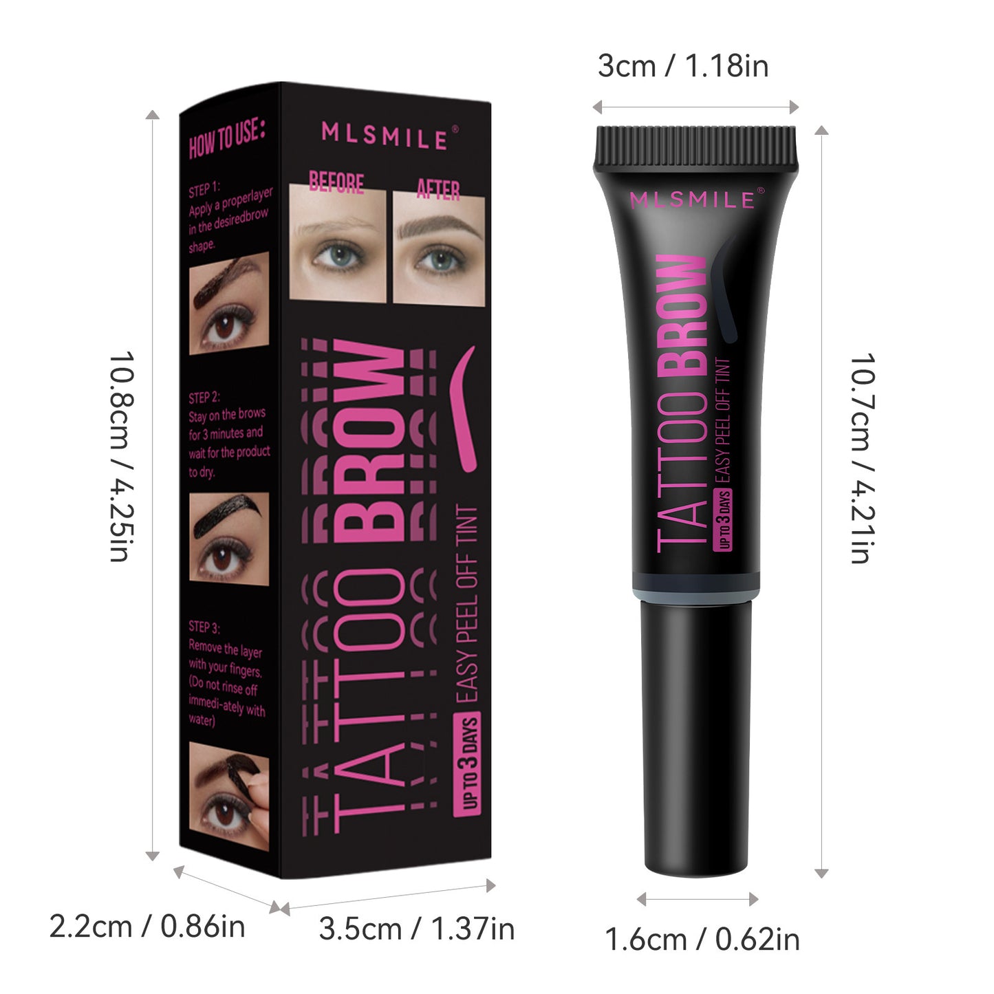 Tear And Pull Eyebrow Gel