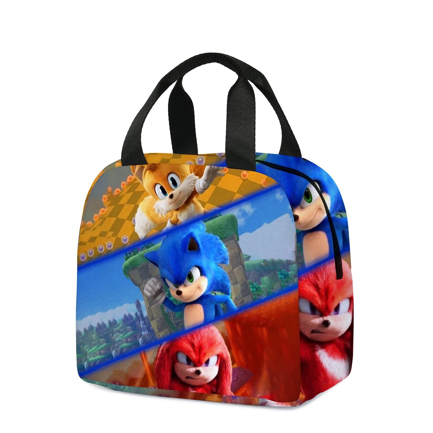 Sonic Backpack Primary and Middle School Students Schoolbag Boys Girls Anime Cartoon School Bag Mochila Zipper Shoulders