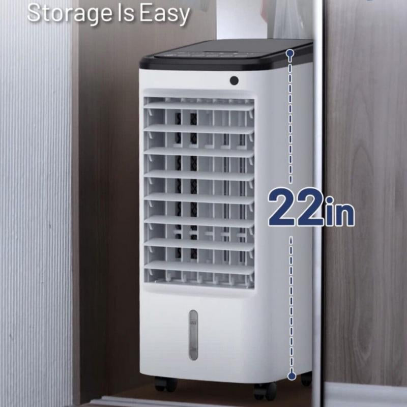 Nw9Lbs 3-IN-1 Portable Air Conditioners Windowless, 65°Oscillation Swamp Cooler, 3 Speeds Portable Air Cooler W/Humidifier, Remote & 12 Hours Timer, Evaporative Cooler Cooling Fan for Room Home