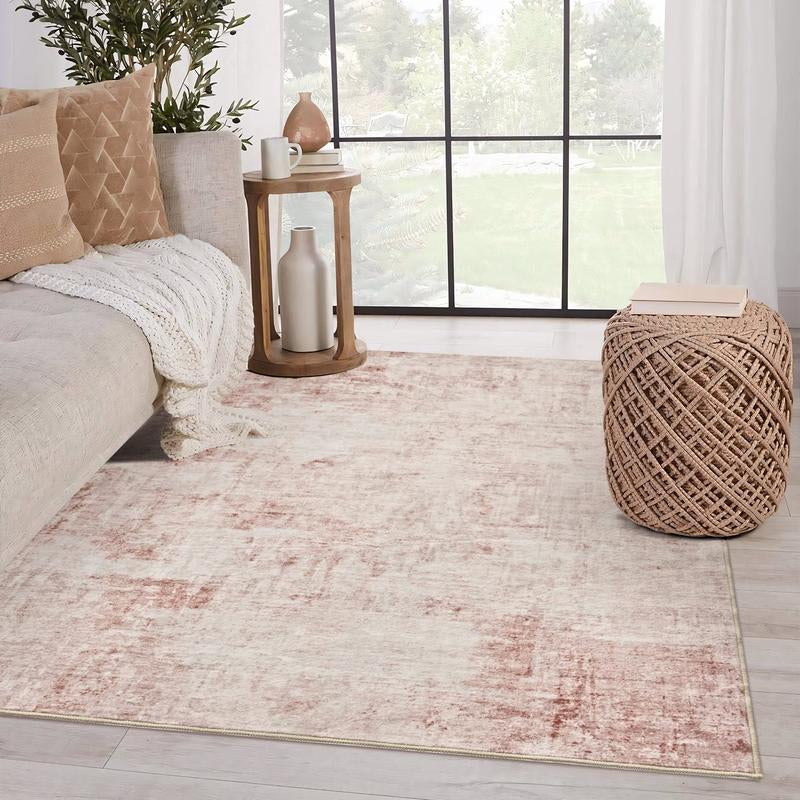 Montvoo Abstract Washable Area Rugs for Living Room & Bedroom, Soft Touch & Unique Design, Machine Washable Large Area Carpet, Tiktok Shop Home Fall Decor, 8X10, 9X12