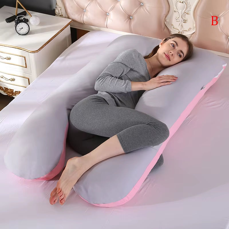 Maternity Pregnancy Boyfriend Arm Body Sleeping Pillow Case Covers Sleep U Shape Cushion Cover Maternity U-Shape Pillow Case