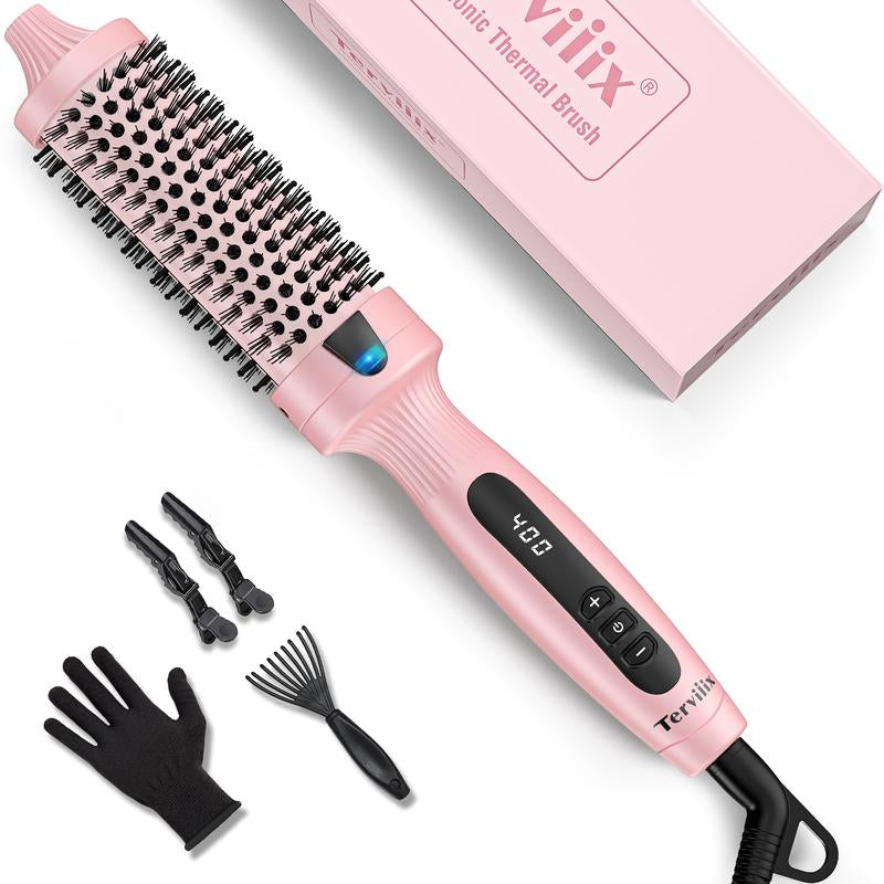 Terviiix Ionic Thermal Brush Get Voluminous Hair Styling, Adjustable Temperature, Negatives Ions