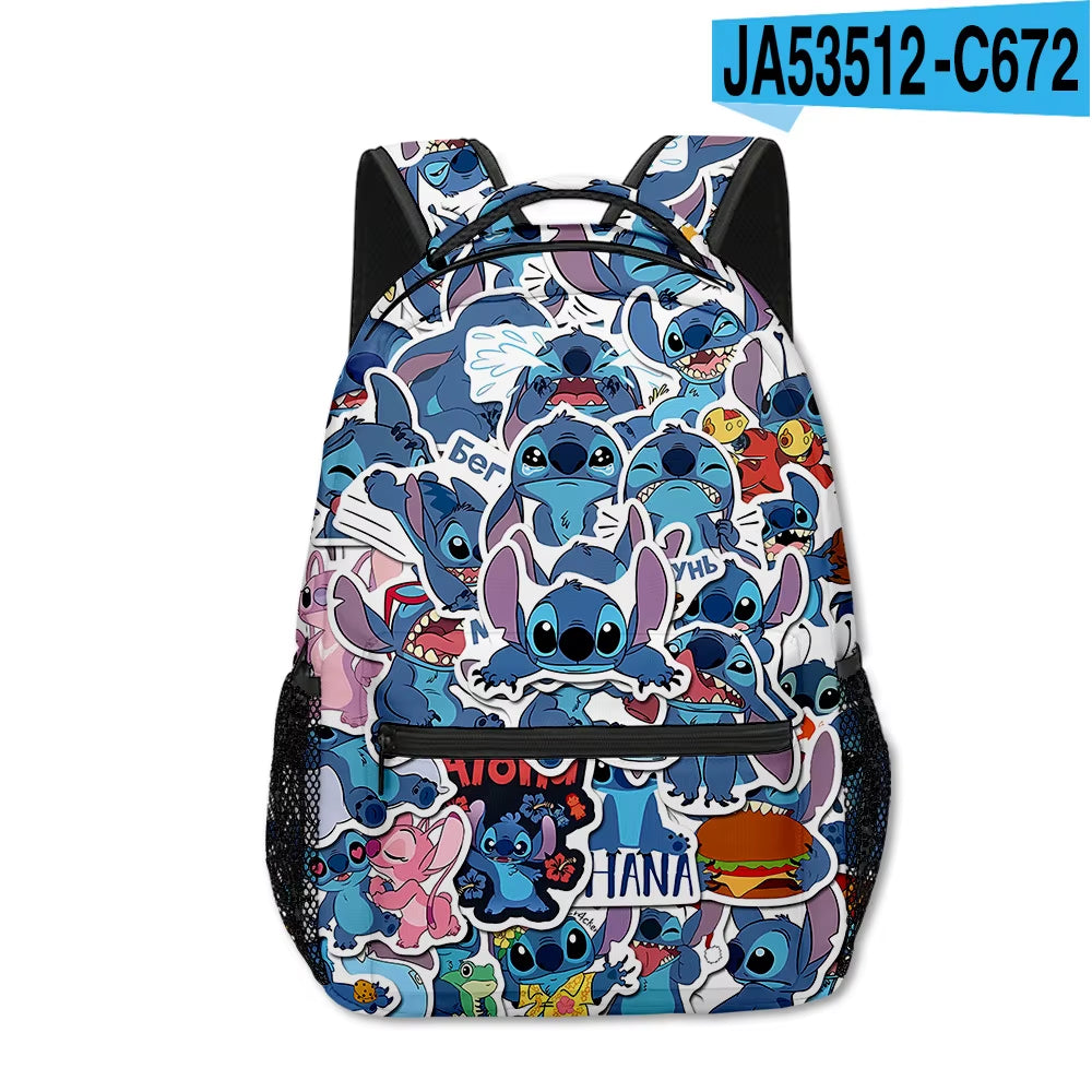 Stitch Primary School Bag Children'S Cartoon Backpack Backpack Boys Girls Anime Kawaii Cartoon School Bag Mochila