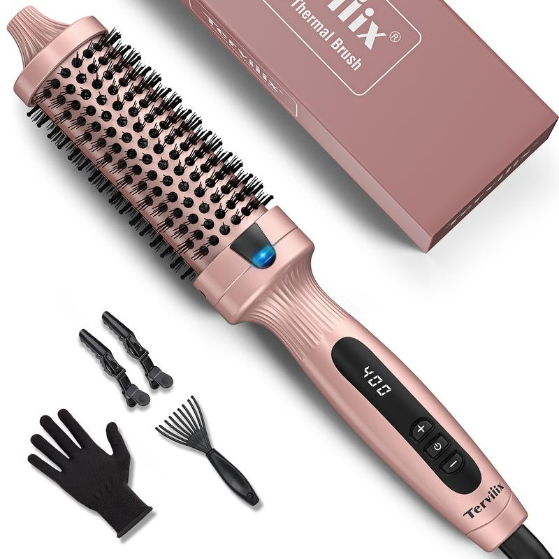 Terviiix Ionic Thermal Brush Get Voluminous Hair Styling, Adjustable Temperature, Negatives Ions