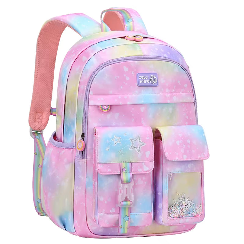 Children School Bags for Girls Kids Satchel Primary Orthopedic School Backpacks Princess Backpack Teenager Schoolbag Knapsack