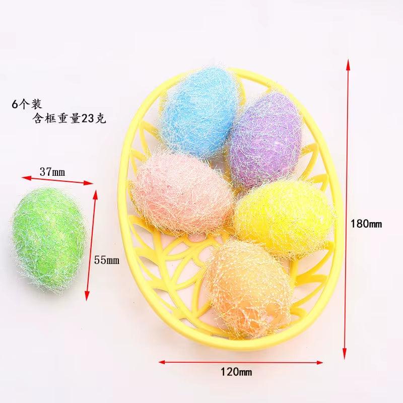 2024 Non-Woven Fabric Easter Basket Kids Color Eggs Bucket Welcome Spring Insect Butterfly Parti Bunny Easter Party Happy Easter