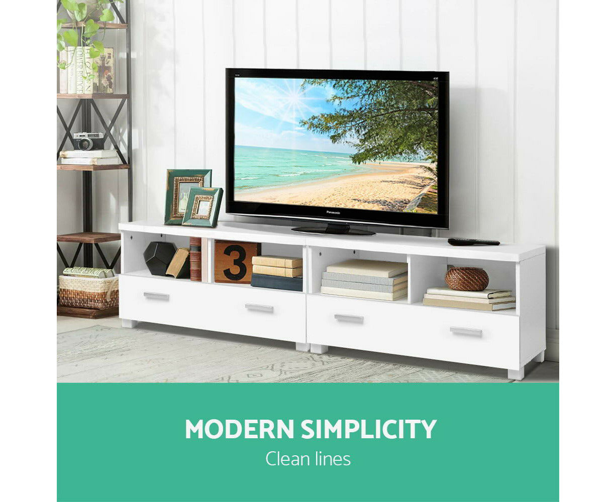 TV Cabinet Entertainment Unit 180Cm White Eddie