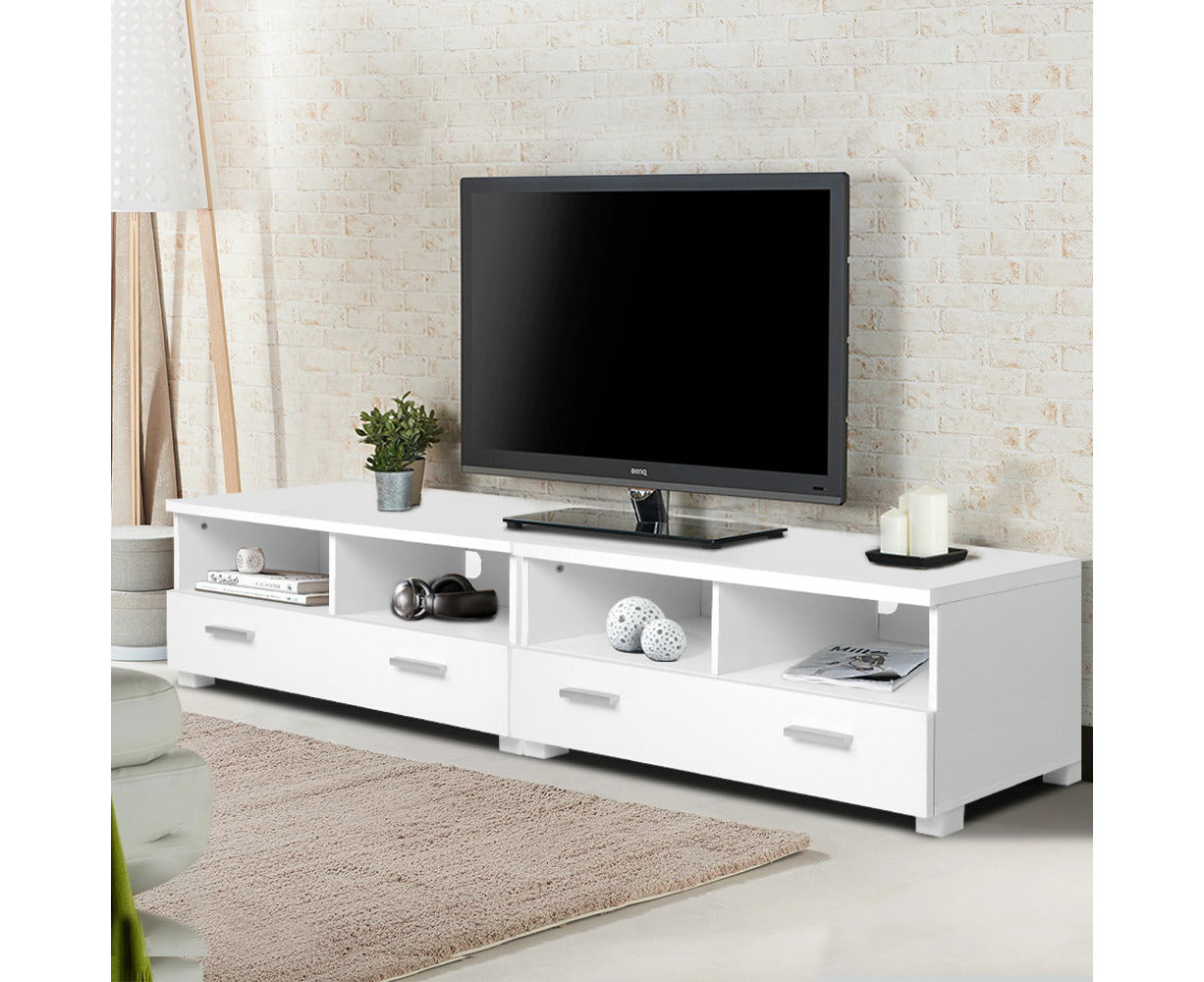 TV Cabinet Entertainment Unit 180Cm White Eddie