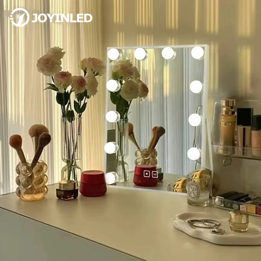 Desktop Makeup Hollywood Mirror 4-6-10 Bulbs Hollywood LED Light Vanity Mirror Mirror Professional Makeup Led Bulb Vanity Mirror