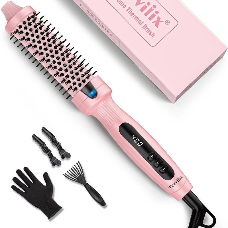 Terviiix Ionic Thermal Brush Get Voluminous Hair Styling, Adjustable Temperature, Negatives Ions