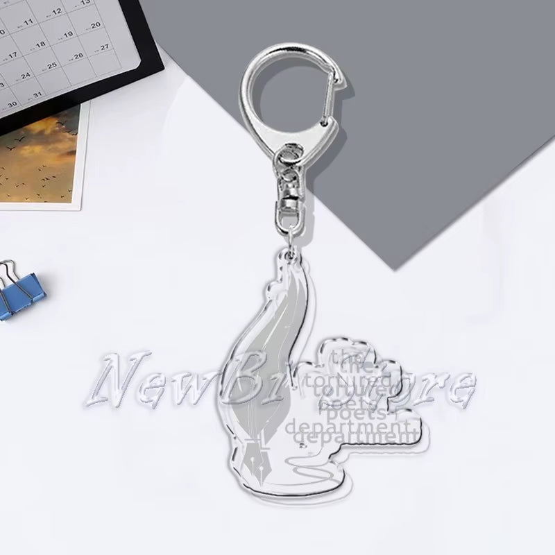 The Tortured Poets Department Key Chain Keychains Ring for Accessories Bag Funny Pendant Keyring Jewelry TTPD Fans Gifts