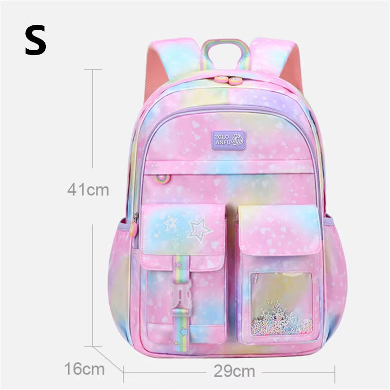 Children School Bags for Girls Kids Satchel Primary Orthopedic School Backpacks Princess Backpack Teenager Schoolbag Knapsack