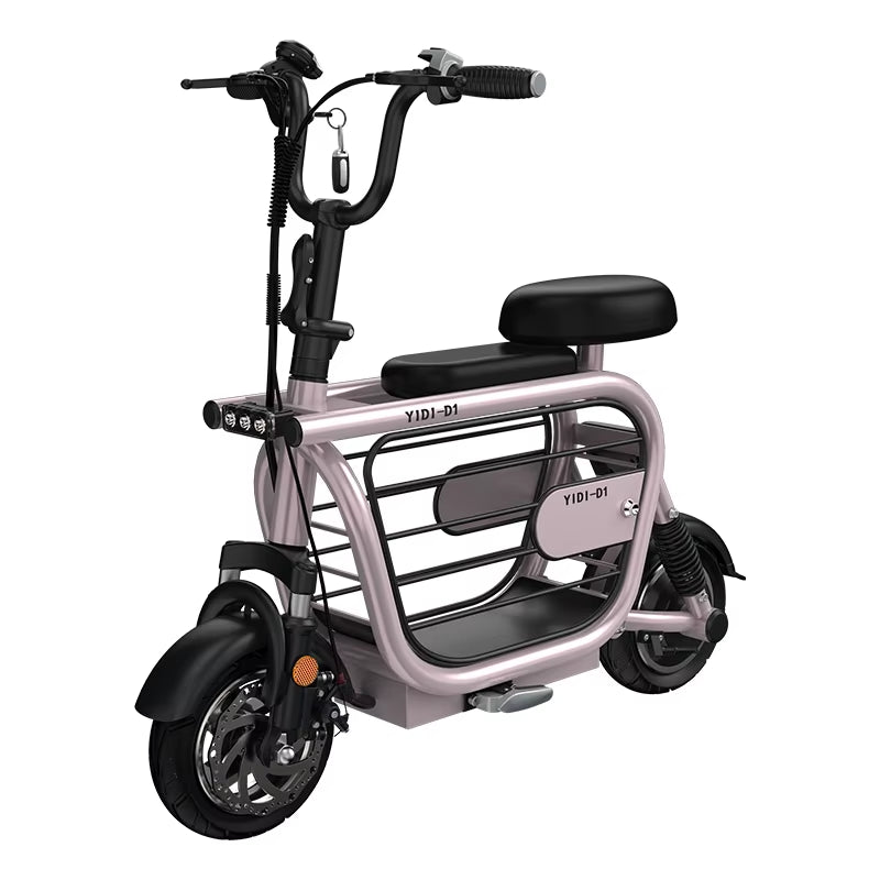 Electric Motorcycle Mini Small Electric Scooter Electric Scooter with per Carrier