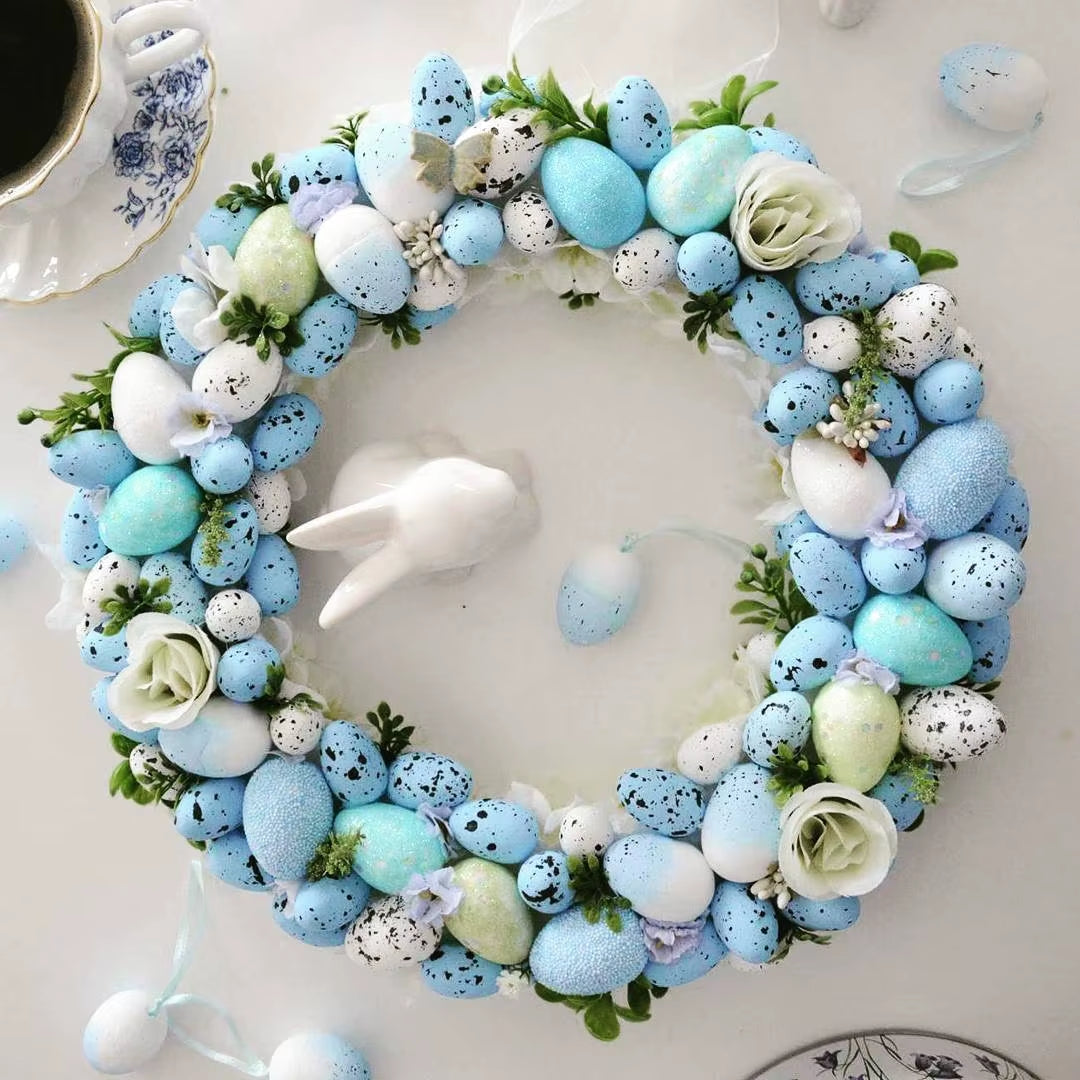 DIY Easter Decoration Natural Rattan Wreath for Easter Egg Decor Kids Easter Party Favors Happy Easter Party Gifts Home Supplies