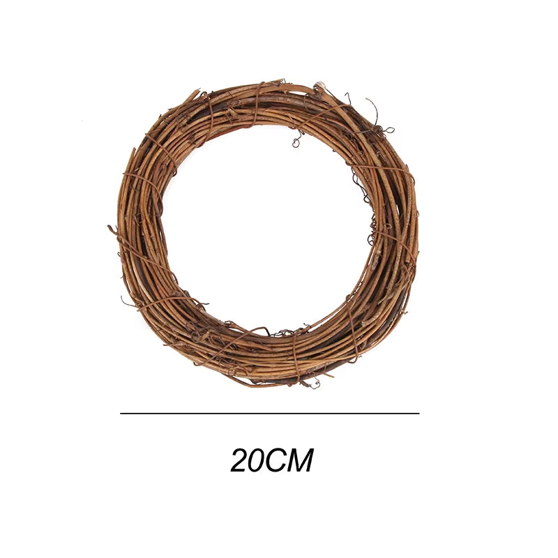 DIY Easter Decoration Natural Rattan Wreath for Easter Egg Decor Kids Easter Party Favors Happy Easter Party Gifts Home Supplies