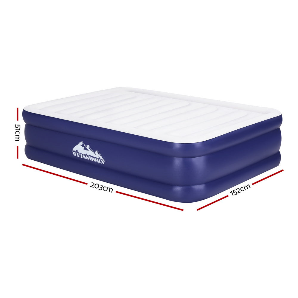 Weisshorn Air Mattress Queen Inflatable Bed Air bed 51cm-1