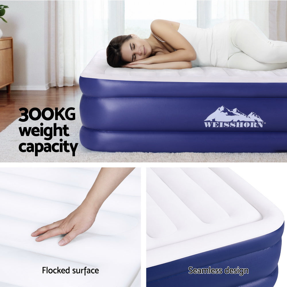 Weisshorn Air Mattress Queen Inflatable Bed Air bed 51cm-4