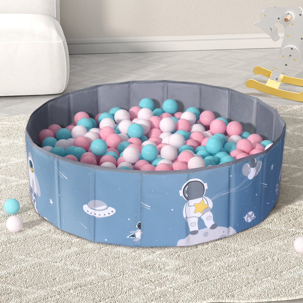 Keezi Kids Ball Pool Pit Toddler Play Foldable Child Playhouse Storage Bag Blue-4