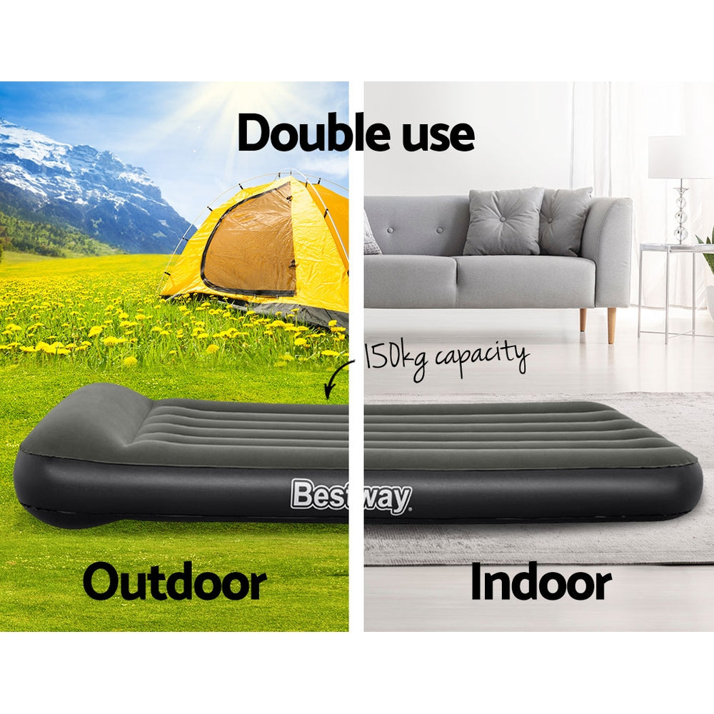 Bestway Air Mattress Single Inflatable Bed 30cm Airbed Grey-3