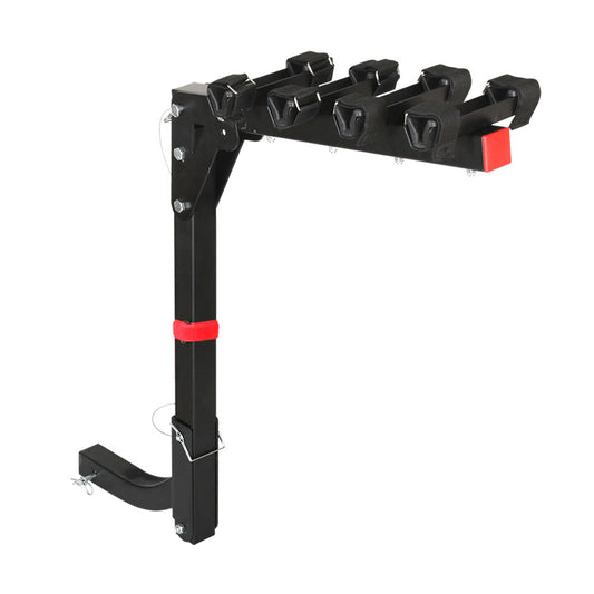 Giantz 4 Bicycle Bike Carrier Rack for Car Rear Hitch Mount 2" Foldable Black-0