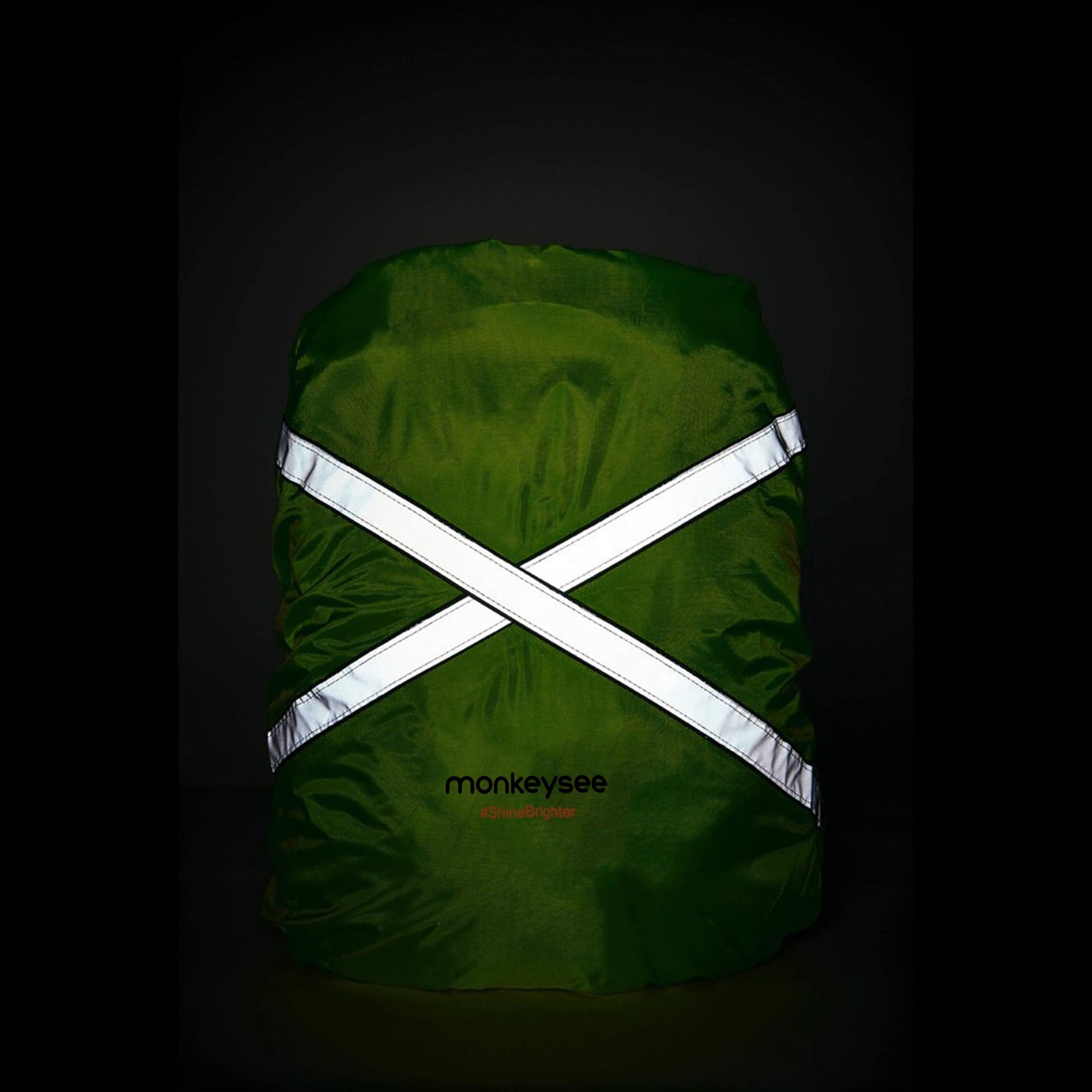 Reflective Waterproof Backpack Cover - Yellow-1