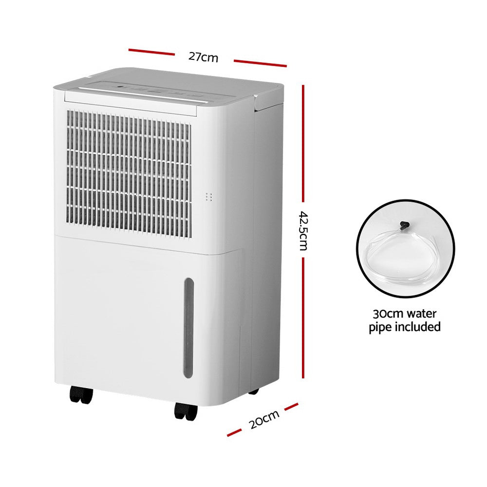 Devanti Dehumidifier 12L Air Purifier White-1