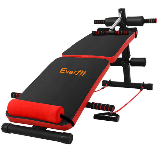 Everfit Adjustable Sit Up Bench Press Weight Gym Home Exercise Fitness Decline-0