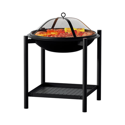 Grillz Fire Pit BBQ Grill 2-in-1 Outdoor-0