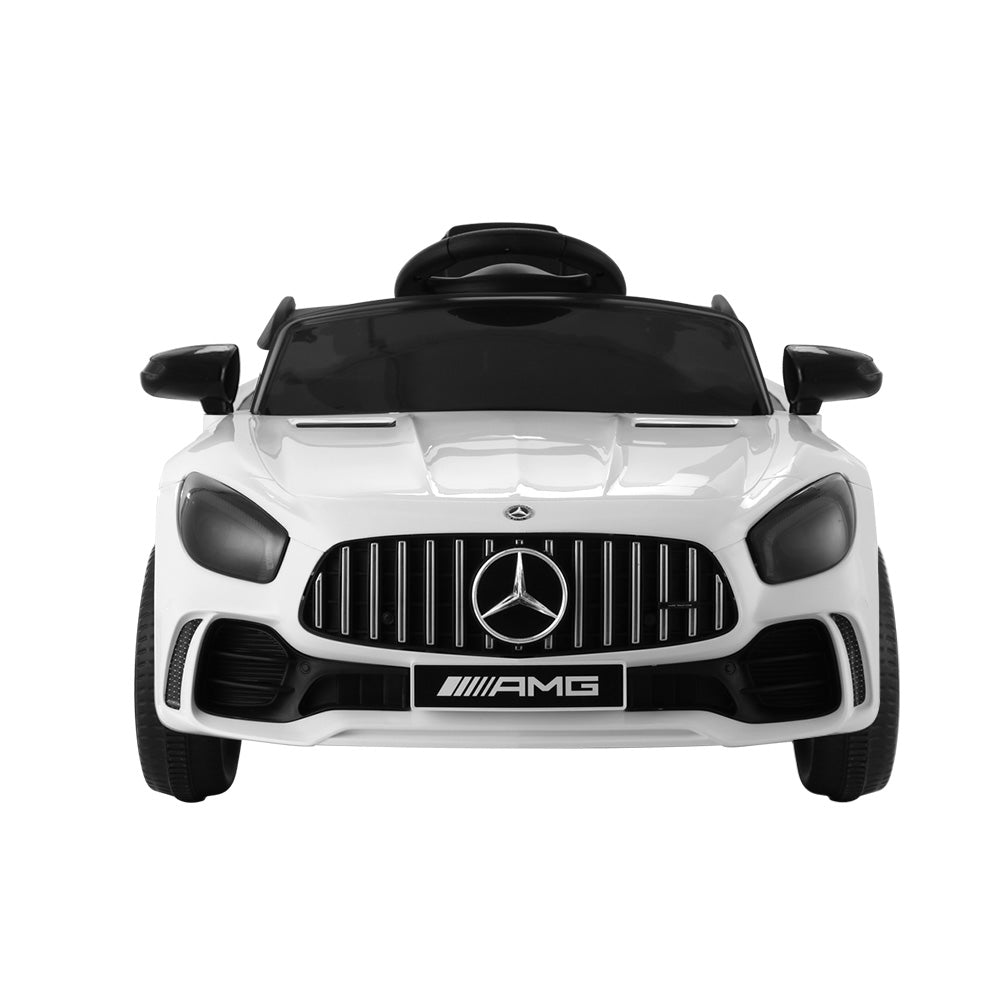 Kids Ride On Car Mercedes-Benz AMG GTR Electric Toy Cars 12V White-3