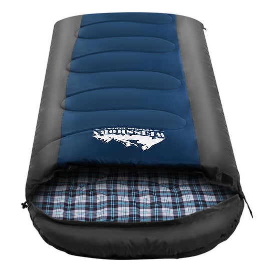 Weisshorn Sleeping Bag Camping Hiking Tent Winter Outdoor Comfort 0 Degree Navy-0