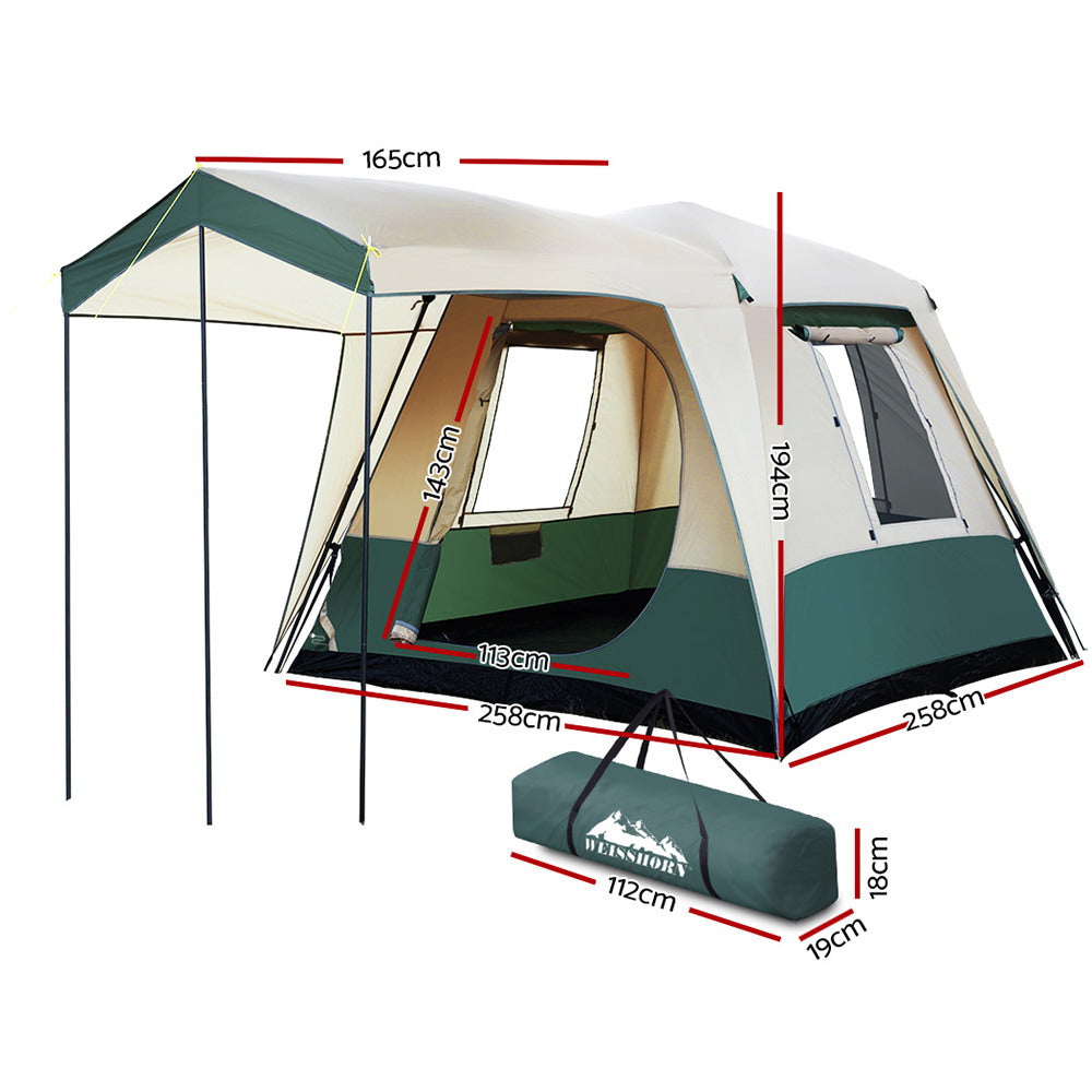 Weisshorn Instant Up Camping Tent 4 Person Pop up Tents Family Hiking Dome Camp-1