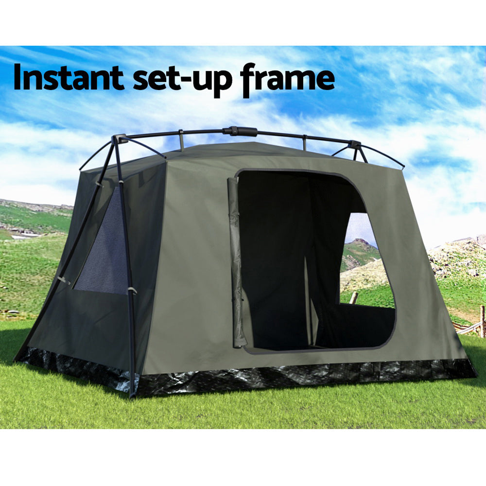 Weisshorn Camping Tent Instant Up 2-3 Person Tents Outdoor Hiking Shelter-4