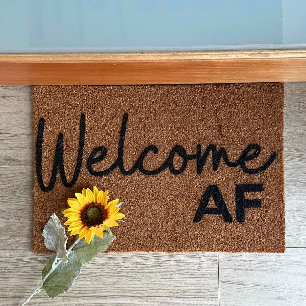 Welcome AF Doormat-1