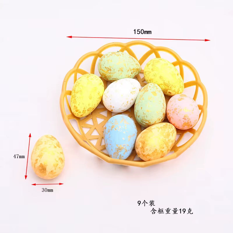 2024 Non-Woven Fabric Easter Basket Kids Color Eggs Bucket Welcome Spring Insect Butterfly Parti Bunny Easter Party Happy Easter