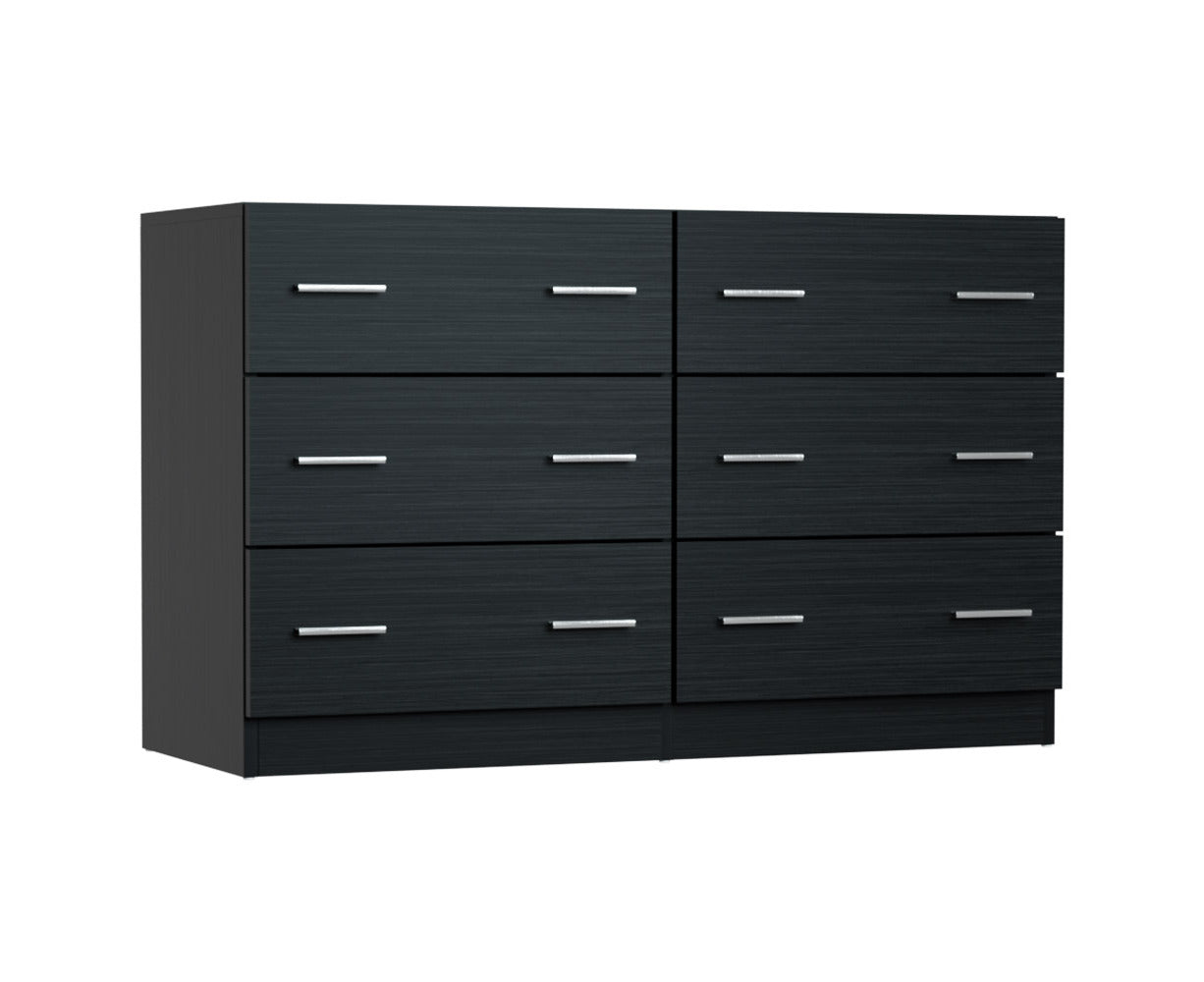 6 Chest of Drawers - VEDA Black