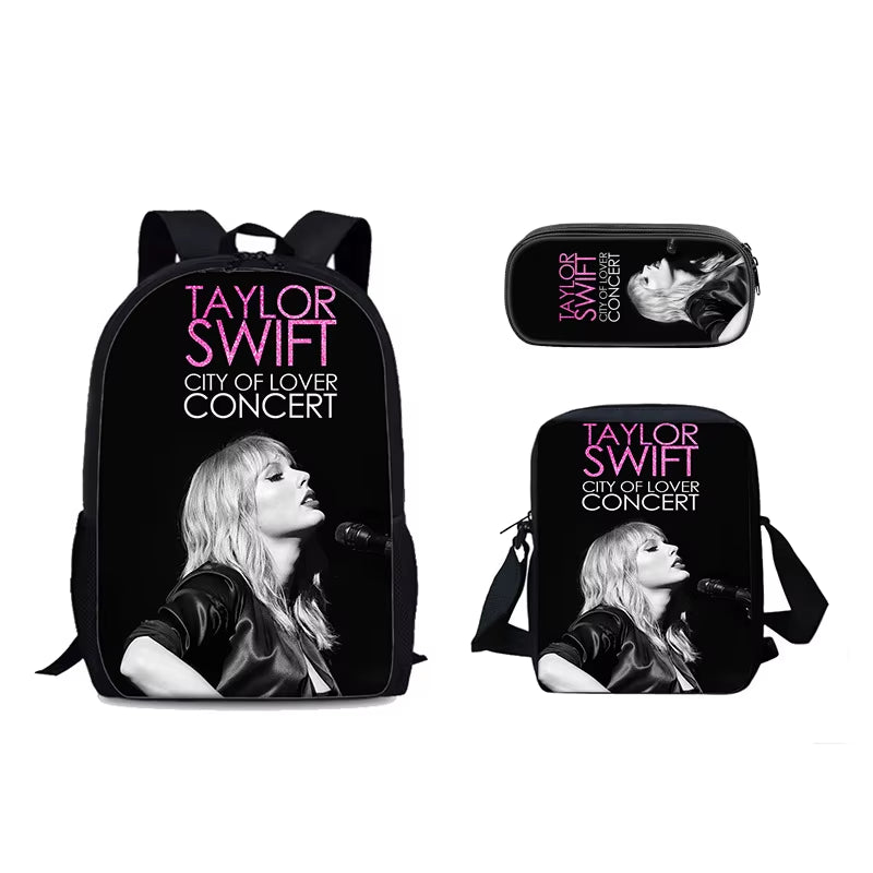 Singer Child School Backpack with Shoulder Bags ,Pencil Bags ,School Bags for Swifts Boys Girls Best Gift T-Taylors